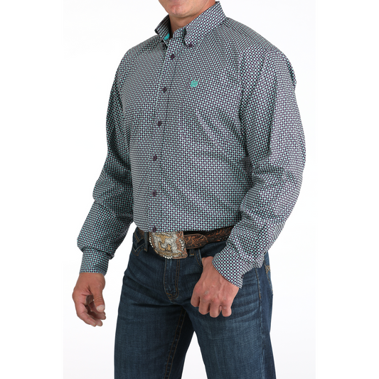 Cinch Men's Long Sleeve Button Down Western Shirt