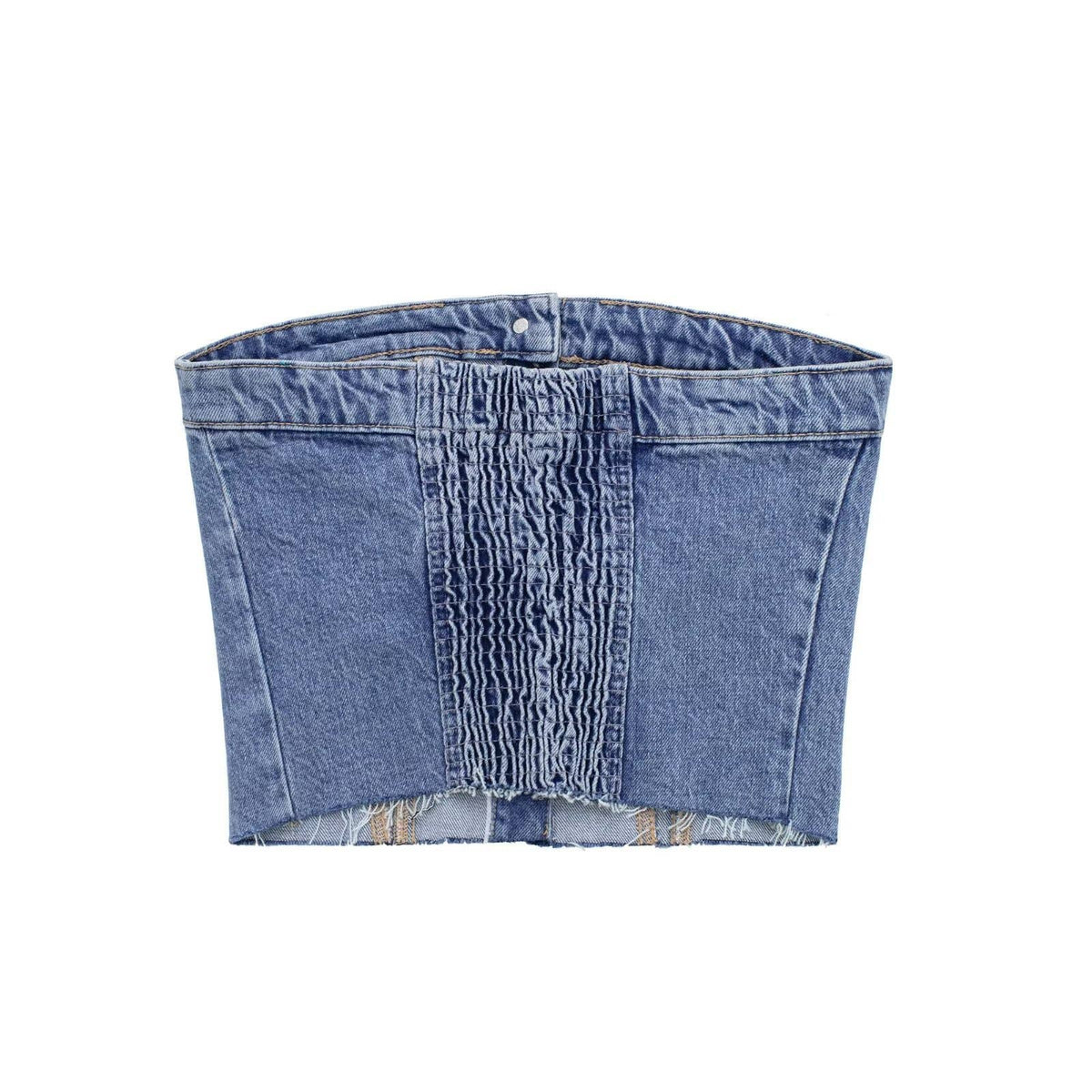 Hope & Sunshine Denim Bustier Corset Top – Blue