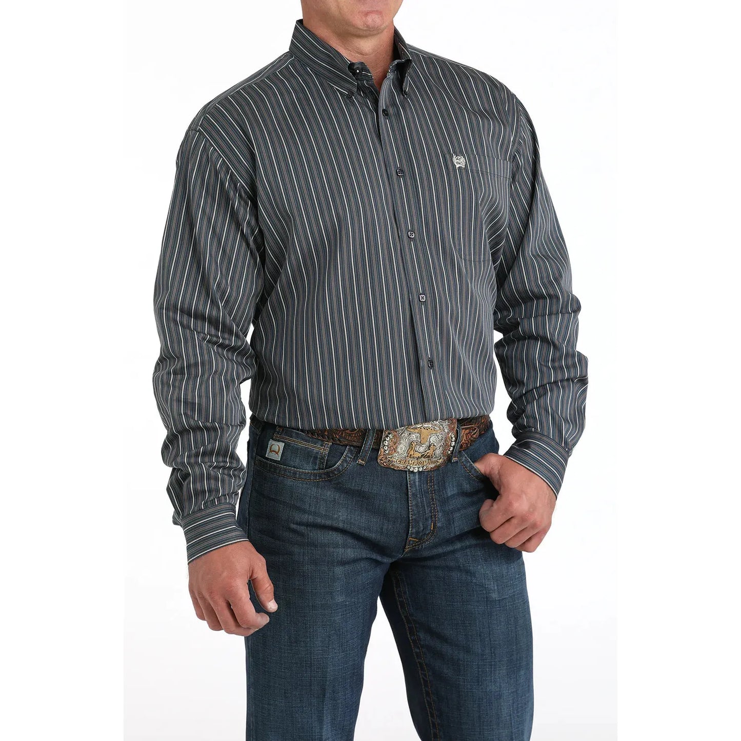 Cinch Men's Long Sleeve Button Down Western Shirt