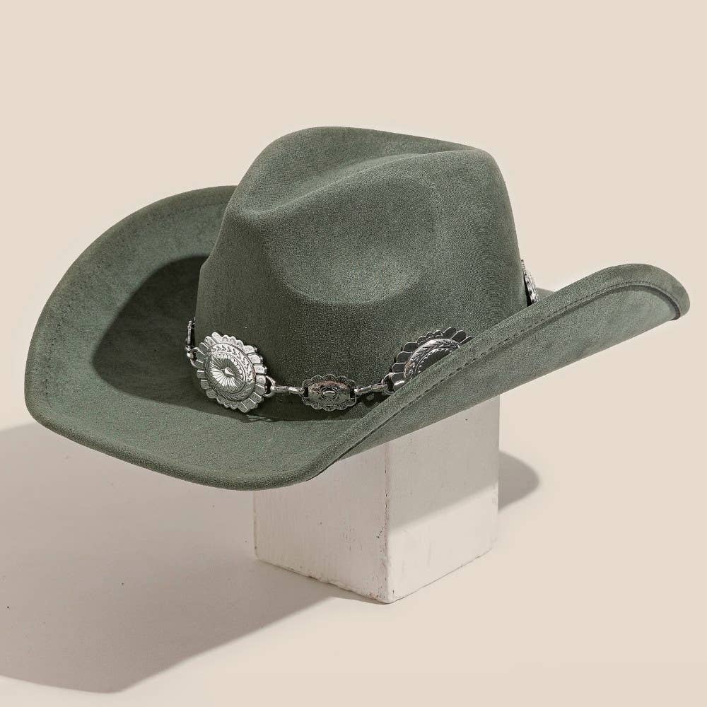 Western Concho Cowboy Hat: GBK