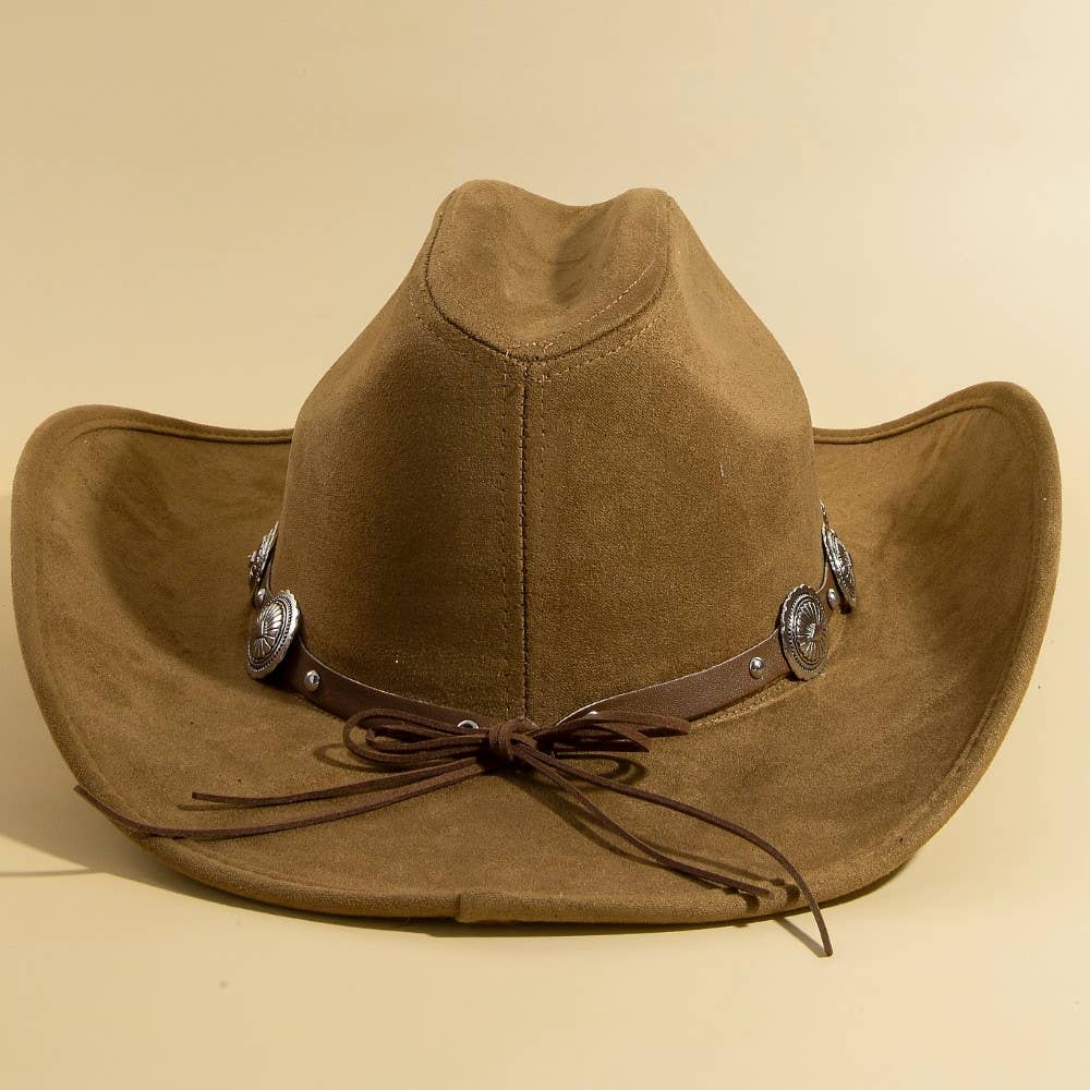 Anarchy Street Round Concho Disc Belt Western Cowboy Hat – Lbr