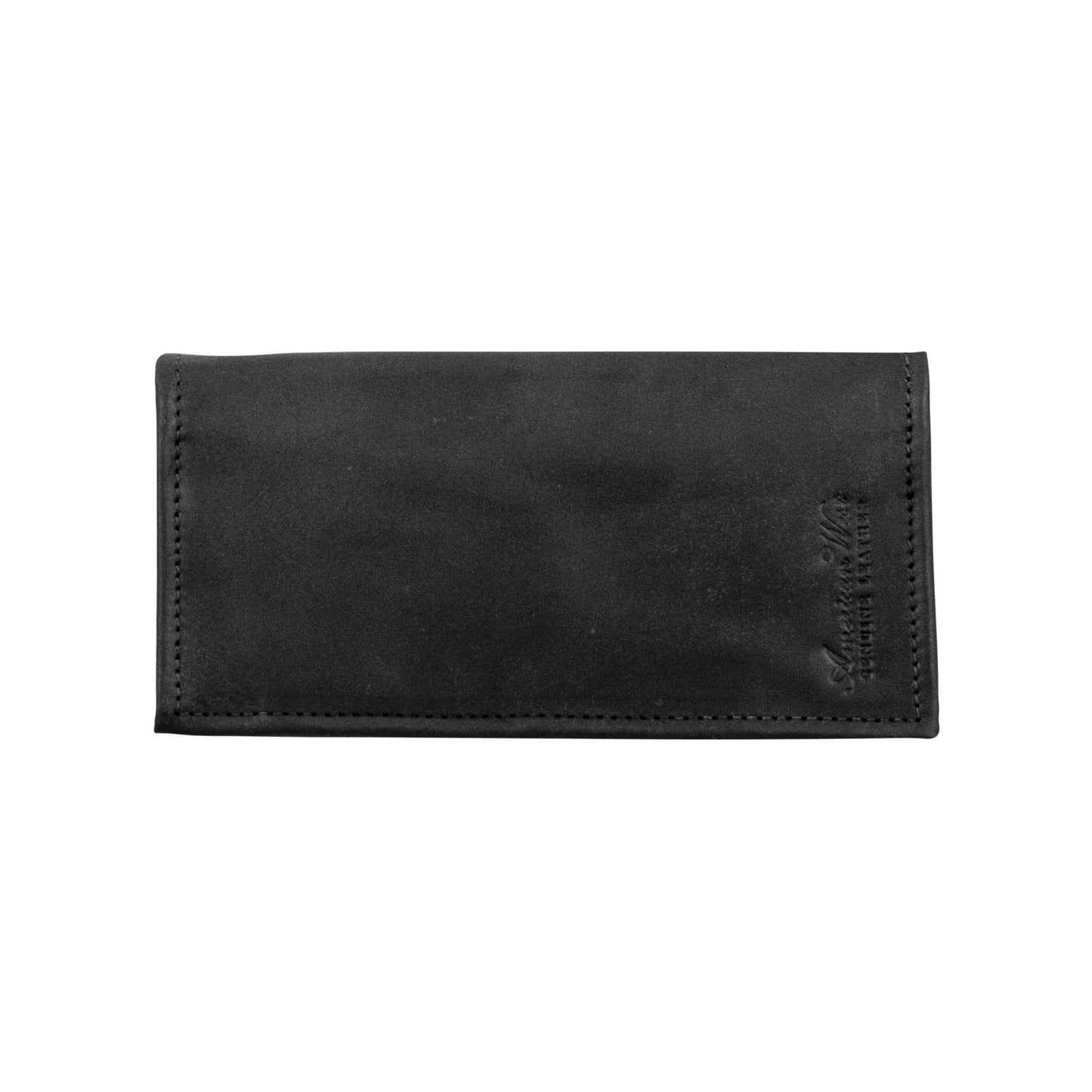 Waxed Leather Men's Rodeo Wallet: Natural Tan / 100% Genuine Full Grain Leather