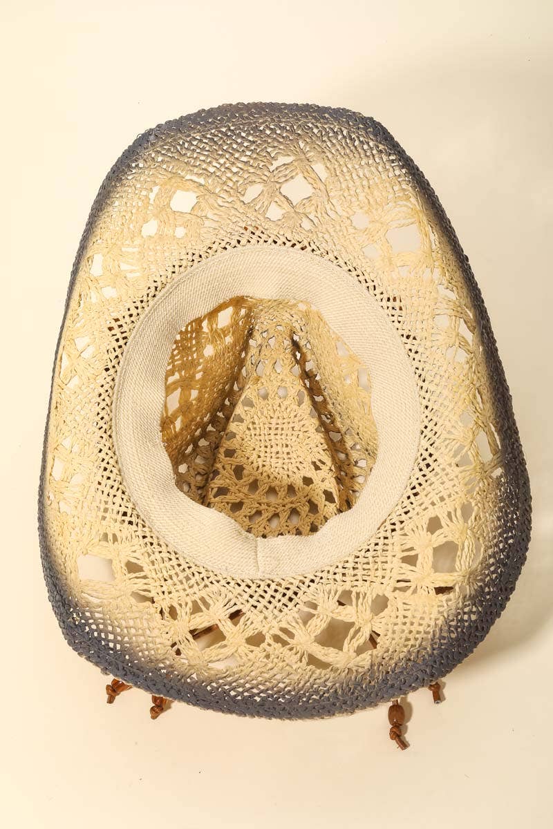 Braided Straw Fashion Western Cowboy Hat: BR
