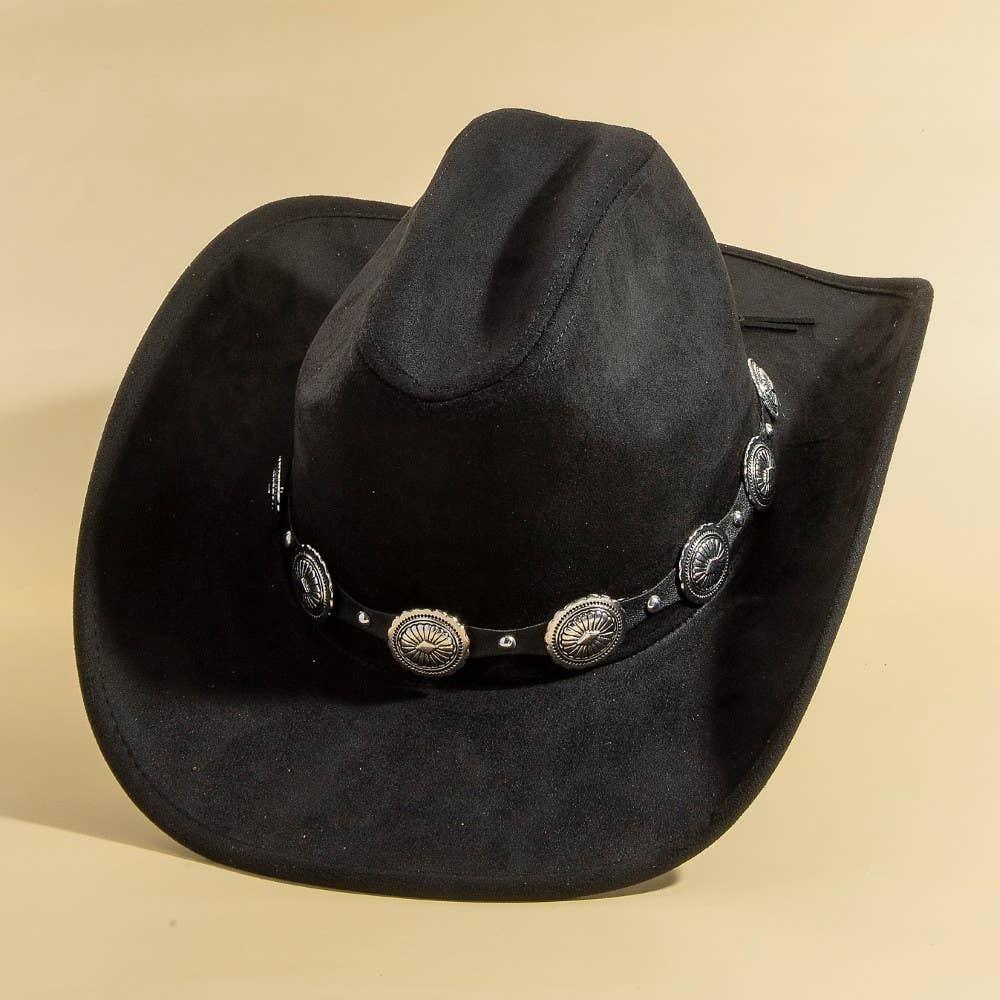 Anarchy Street Round Concho Disc Belt Western Cowboy Hat – Lbr