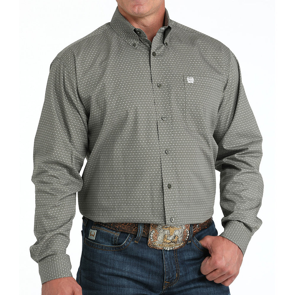 Cinch Men's Long Sleeve Button Down Shirt