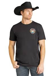 Panhandle Rock N Roll Men's Skull Graphic Short Sleeve T-Shirt