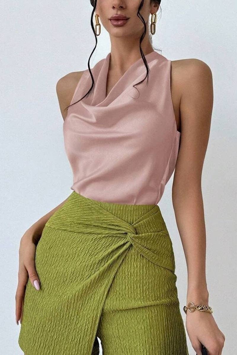 Soli Echo Sleek Halter Tank Top