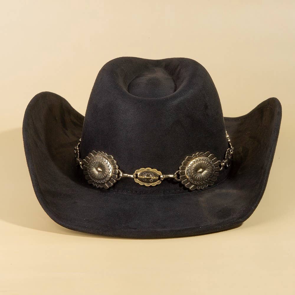 Western Concho Cowboy Hat: GBK