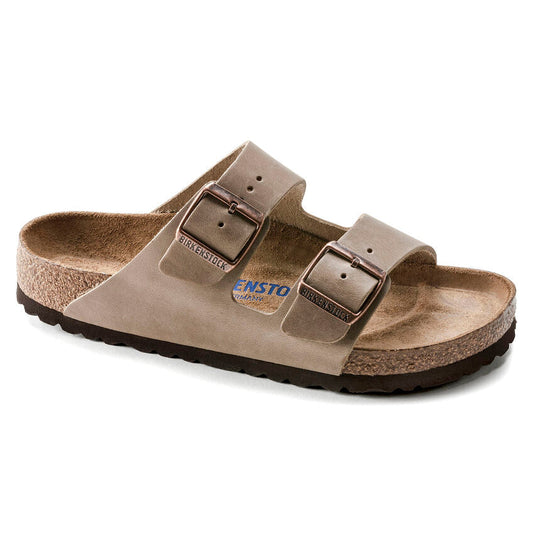 Birkenstock Birkenstock Arizona Soft Footbed Unisex Sandal Tabacco Leather, Size: 35, Width: R, nan: nan