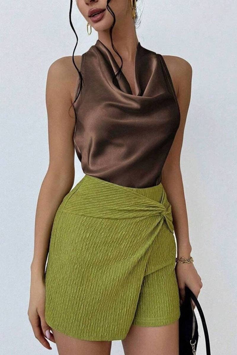 Soli Echo Sleek Halter Tank Top