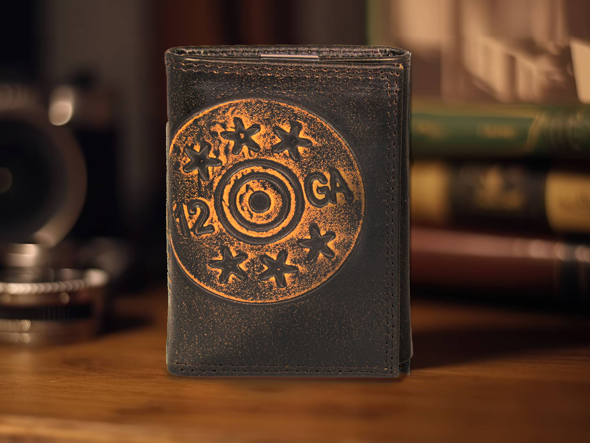 Zep-Pro Shotshell Burnished Leather Trifold Wallet