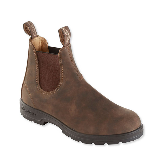 Blundstone Blundstone Rustic Pull On Chelsea Boot Brown Oiled Leather, SIZE: 3, Width: M, nan: nan