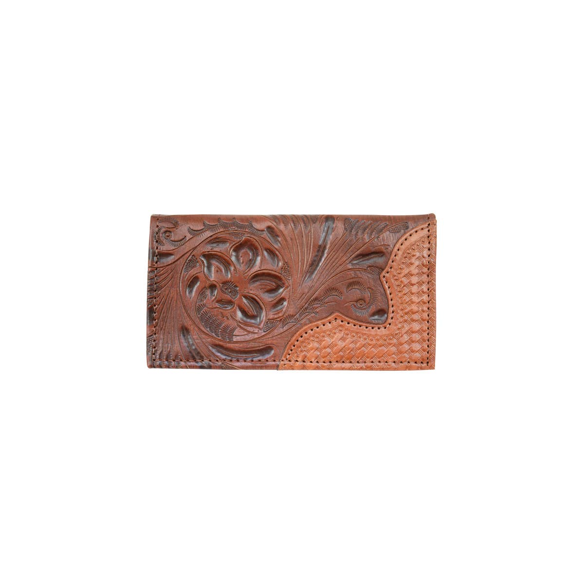 Men's Rodeo Wallet: Black / 100% Genuine Full Grain Leather