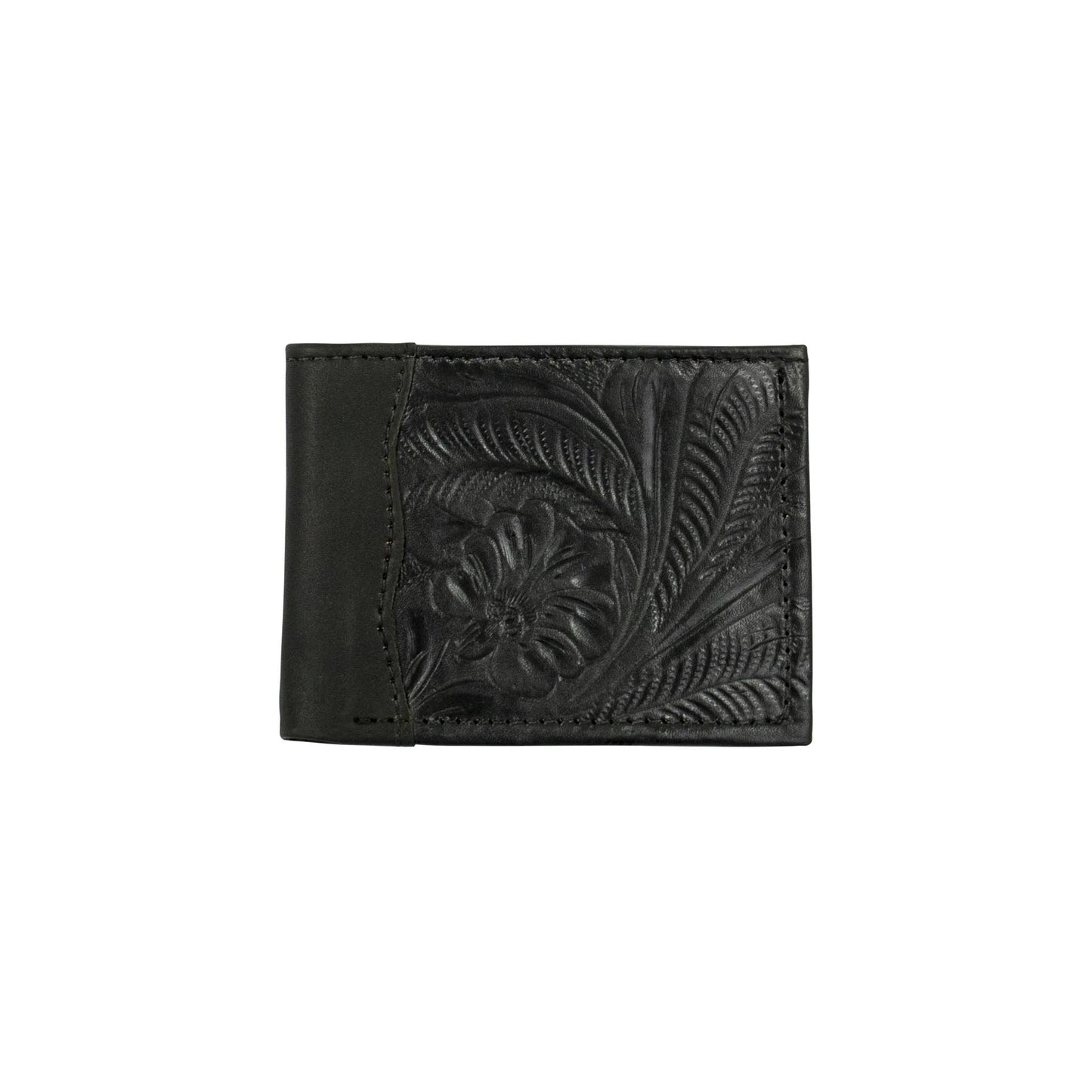 Waxed Leather Men's Wallet: Dark Brown / 100% Genuine Full Grain Leather