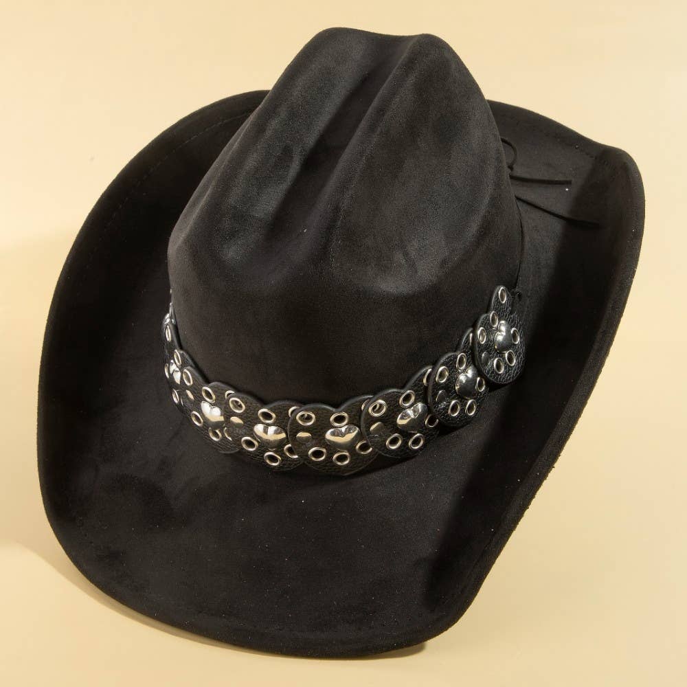 Heart Strap Belt Western Cowboy Hat: BR