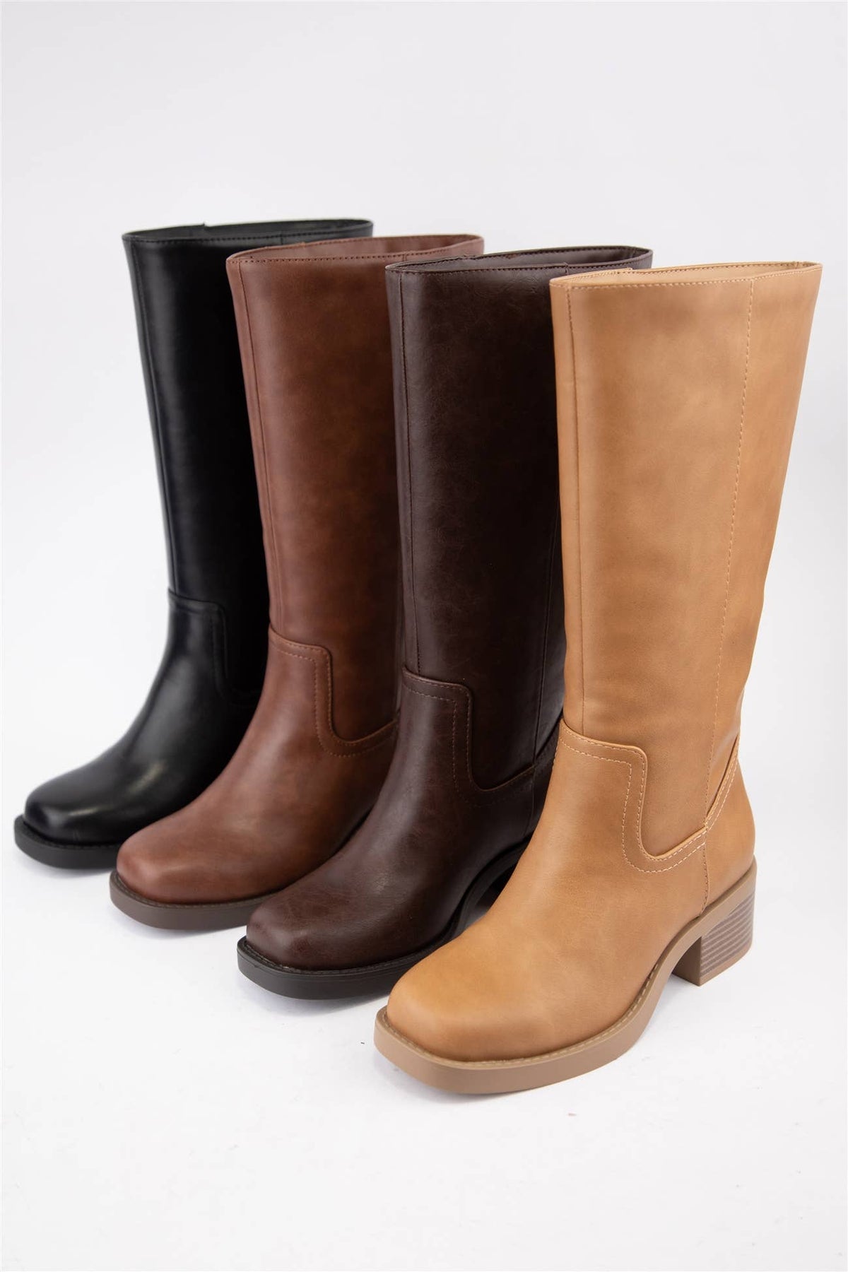 CCOCCI Women's Belvin Tall Block-Heel Boots