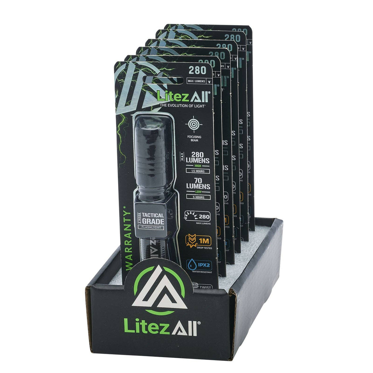 LitezAll® 280 Lumen Tactical Flashlight