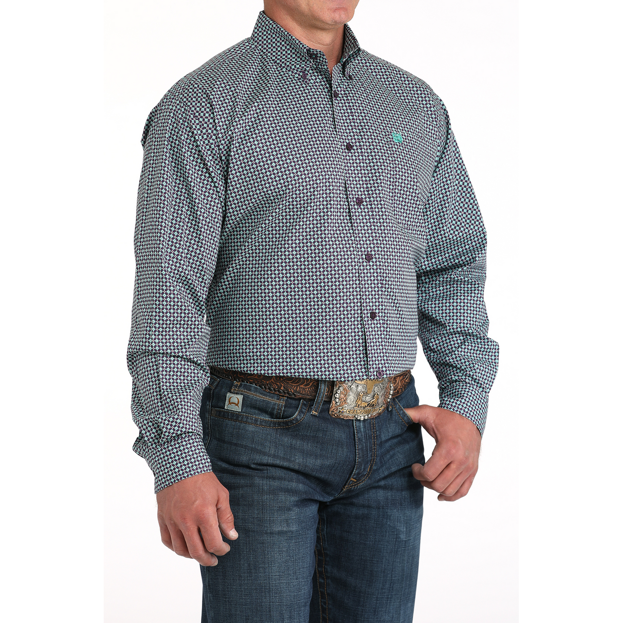 Cinch Men's Long Sleeve Button Down Western Shirt