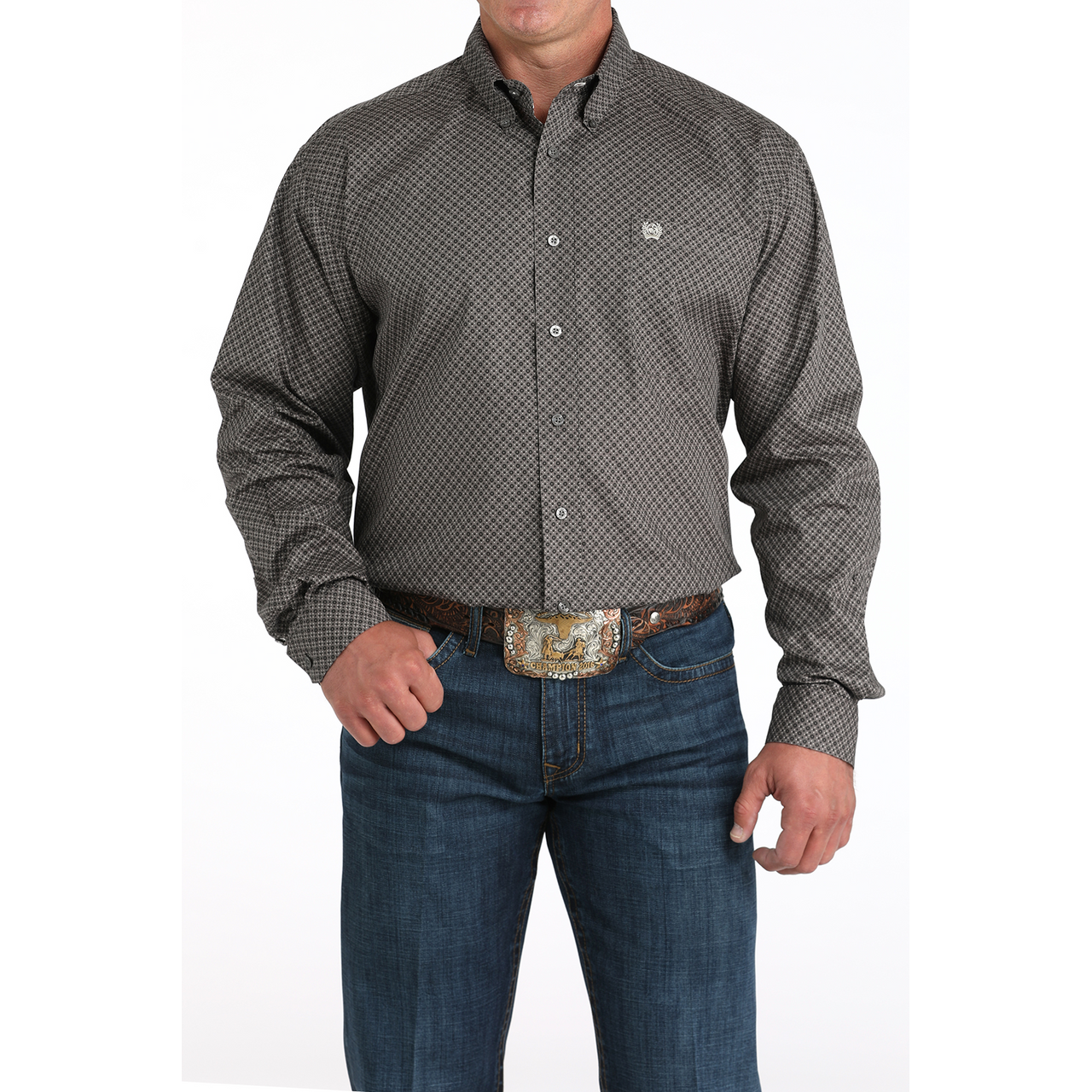 Cinch Men's Long Sleeve Button Down Western Shirt