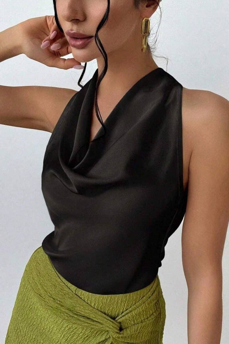 Soli Echo Sleek Halter Tank Top