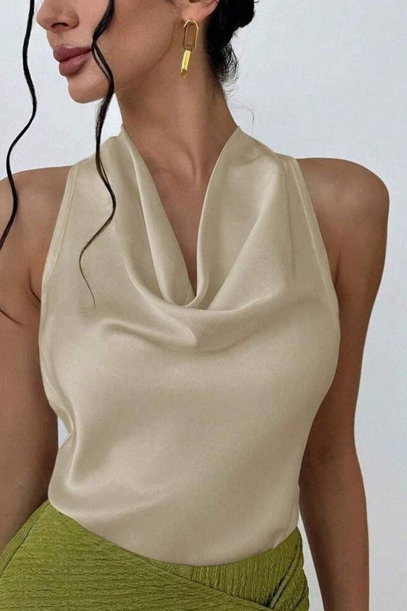 Soli Echo Sleek Halter Tank Top