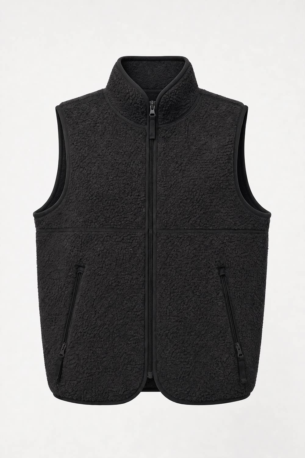 Peace Love Line Women's Sherpa Fleece Zip-Front Vest (PM5686)
