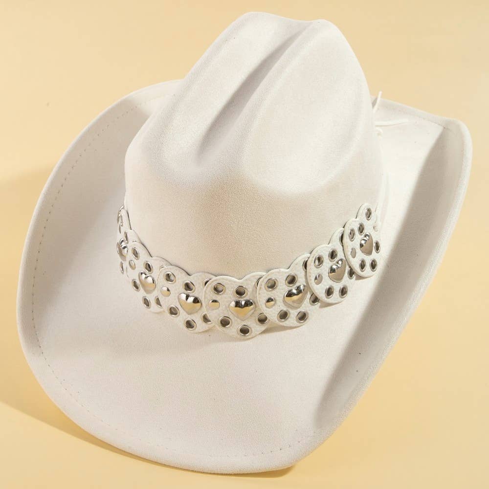 Heart Strap Belt Western Cowboy Hat: BR