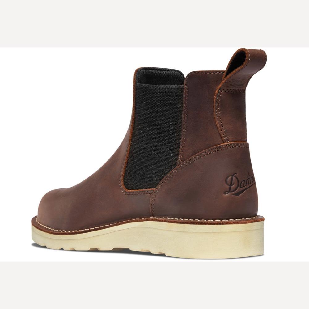 nan Danner Men's Bull Run Chelsea Soft Toe Work Boot, nan: 7.5, nan: EE, nan: nan