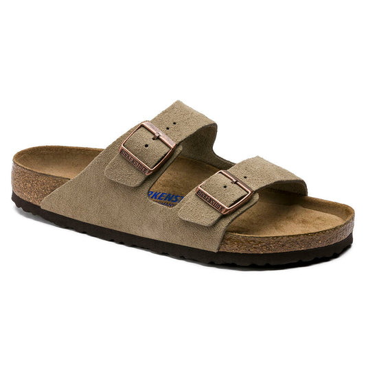 Birkenstock Birkenstock Arizona Soft Footbed Unisex Sandal Taupe Suede, Size: 35, nan: nan, nan: nan