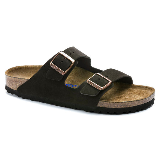 Birkenstock Birkenstock Arizona Soft Footbed Unisex Sandal Mocha Suede, Size: 35, Width: R, nan: nan