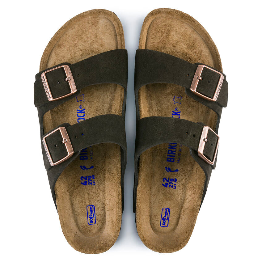 nan Birkenstock Arizona Soft Footbed Unisex Sandal Mocha Suede, nan: 37, nan: R, nan: nan