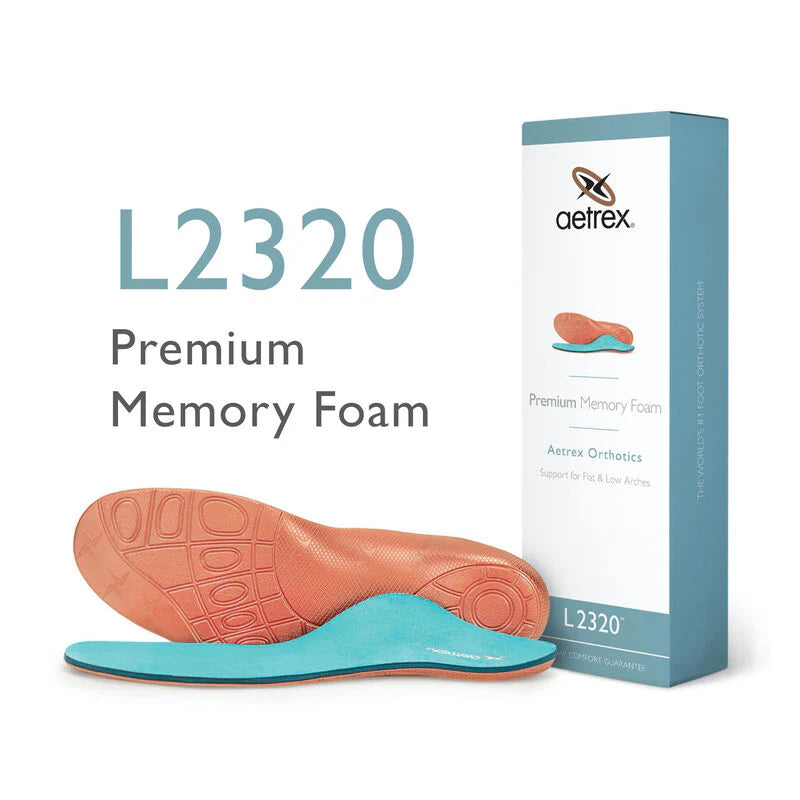 Aetrex Men’s Premium Memory Foam Posted Orthotics