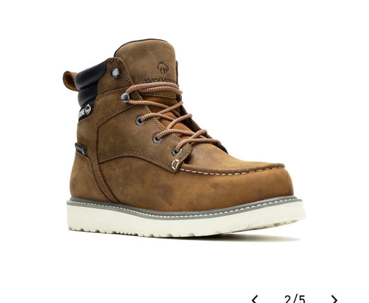 Wolverine Men's Trade Wedge Steel Toe Waterproof Lace Up Work Boot (W231103)