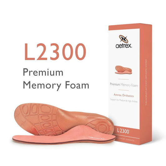 Aetrex Women's Premium Memory Foam Posted Orthotic