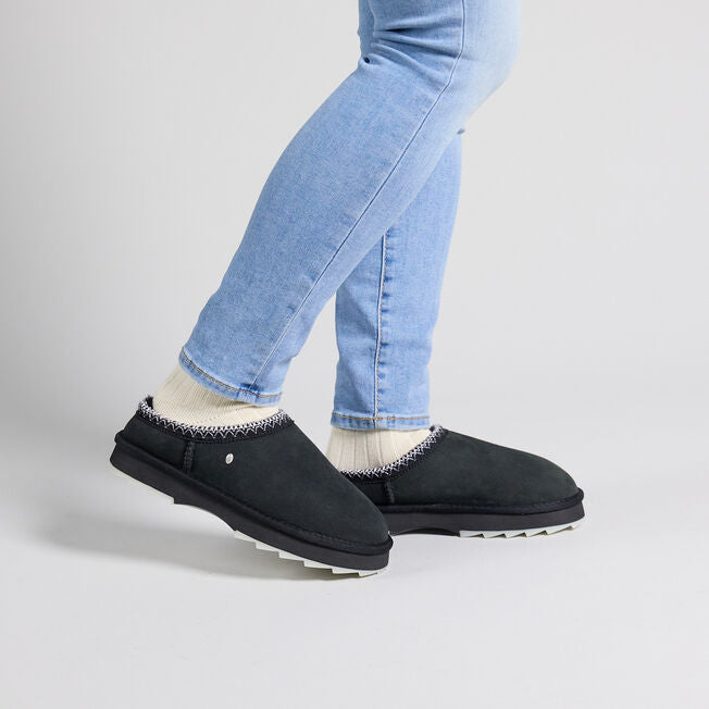Emu Australia Women's  Sharky Scuff Sheepskin Slipper Black
