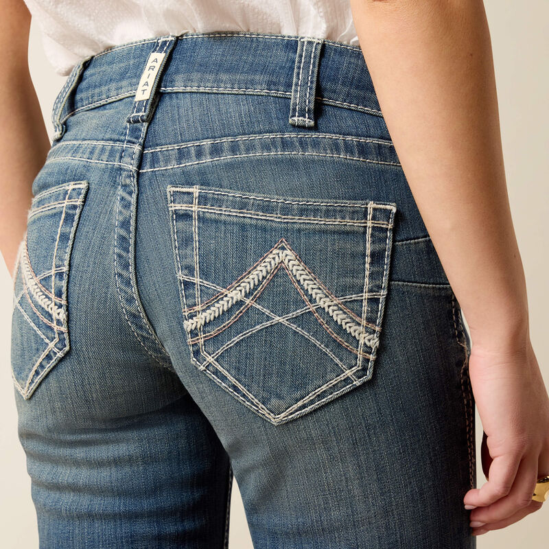 Ariat Women's Mid Rise Icon Straight Leg Jeans