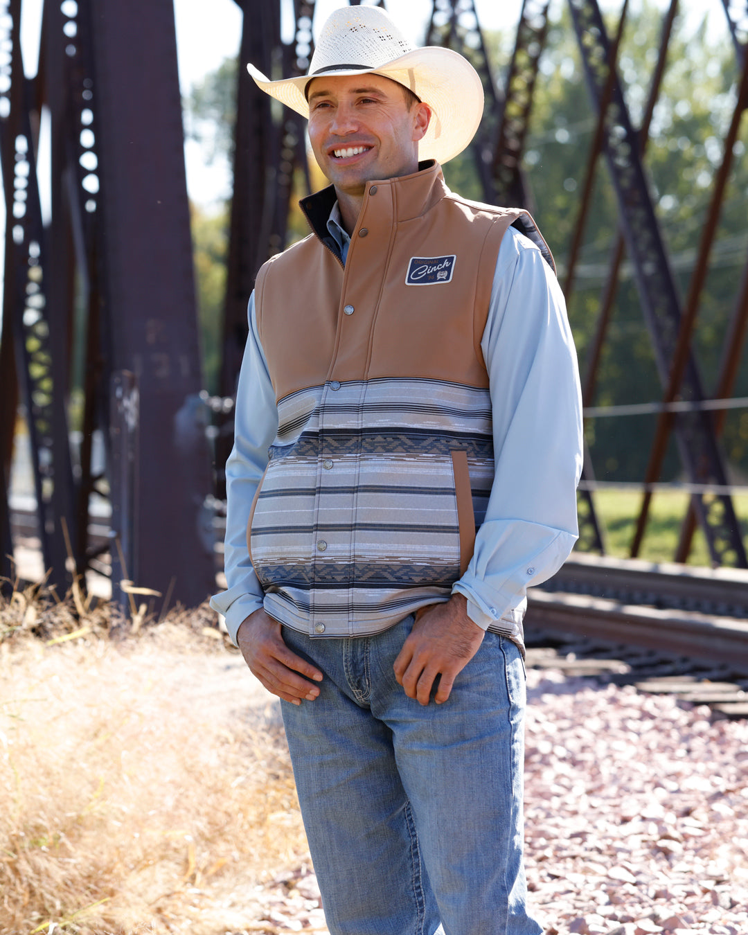 Cinch Men's Southwest Bonded Vest - Multi (MWV1950001) - view 4