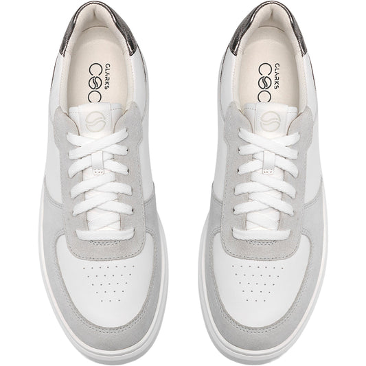 Clarks Women's Code C Court Sneaker - Grey Combi (26329475) - view 2