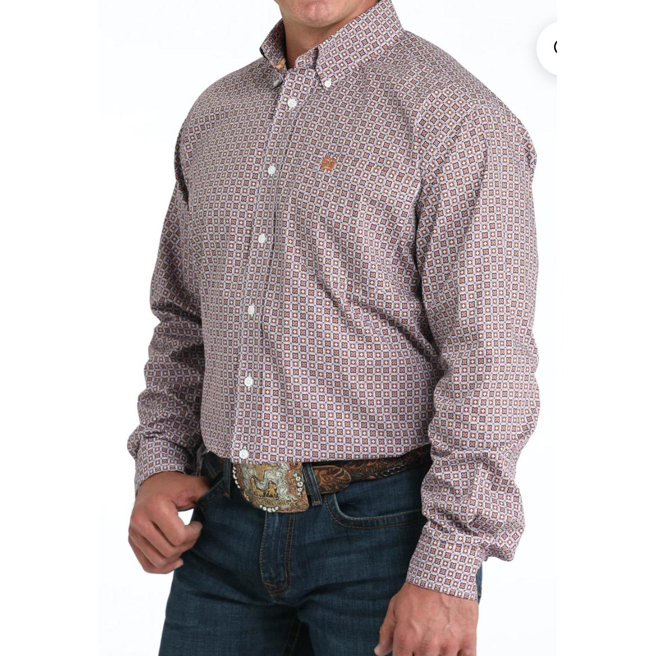 Cinch Men's Long Sleeve Button Down Shirt