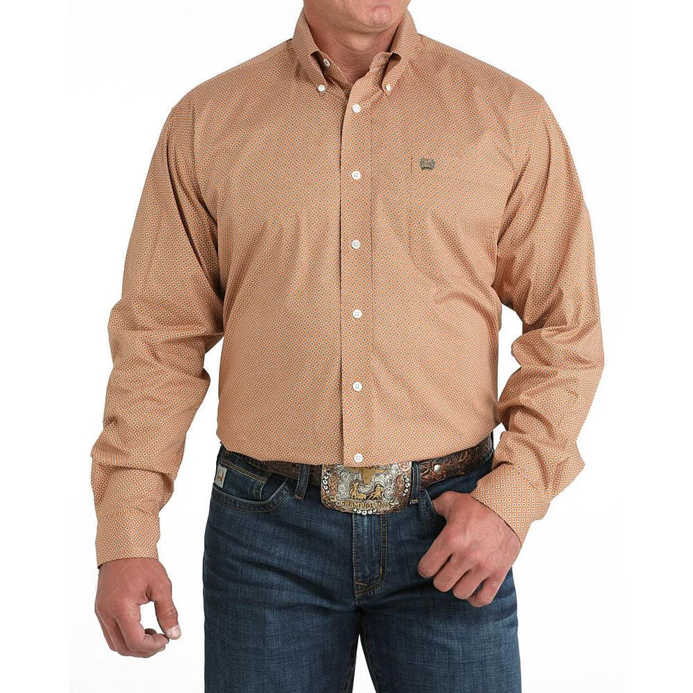 Cinch Men's Long Sleeve Button Down Shirt