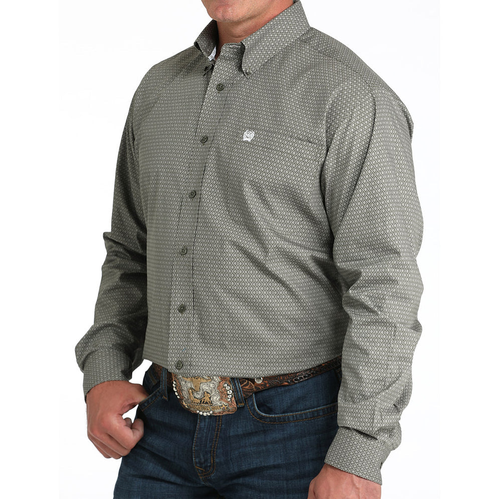Cinch Men's Long Sleeve Button Down Shirt