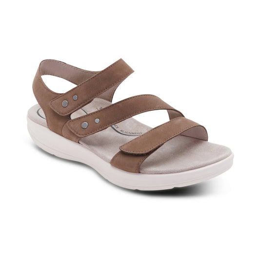Aetrex Savannah Women’s Adjustable Quarter Strap Sandal