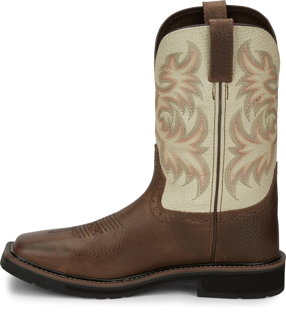 Justin Work Boots Men's Driller Pull on Steel Toe Work Boot