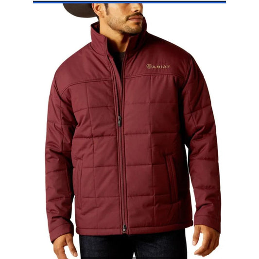 Ariat Mens Crius Insulated Jacket Windsor Wine
