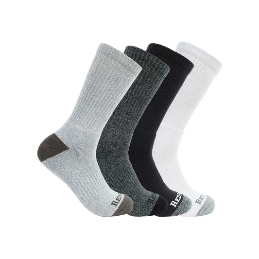 nan Redback Men's Bamboo Crew Sock Light Grey, nan: CHARCOAL GREY, nan: nan, nan: nan