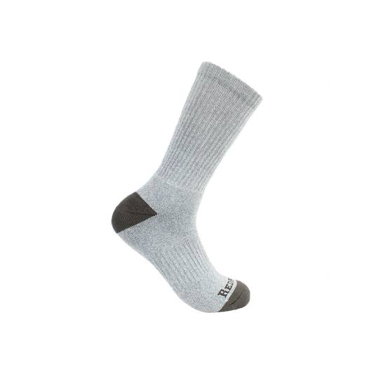 Redback Redback Men's Bamboo Crew Sock Light Grey, COLOR: BLACK, nan: nan, nan: nan