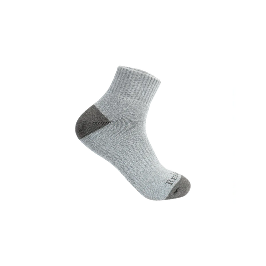 Redback Redback Men's Bamboo Quarter Sock Light Grey, COLOR: CHARCOAL GREY, nan: nan, nan: nan