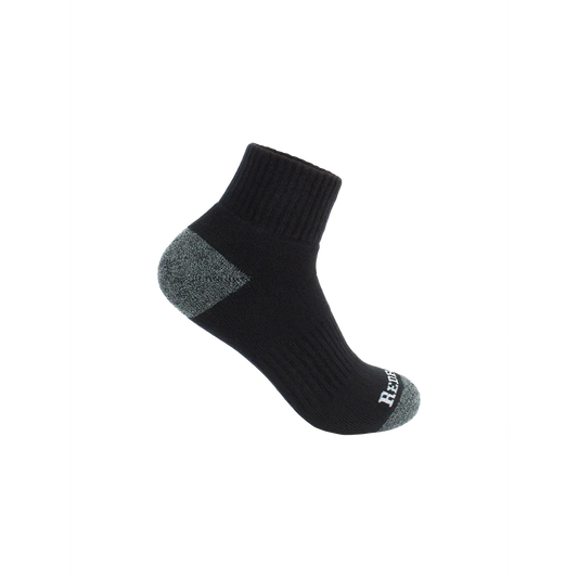 nan Redback Men's Bamboo Quarter Sock Charcoal, nan: BLACK, nan: nan, nan: nan