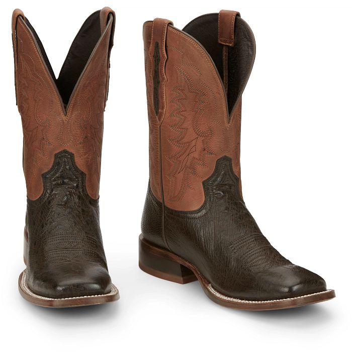 Tony Lama Men's Rancher 11 Inch Smooth Ostrich Western Boot