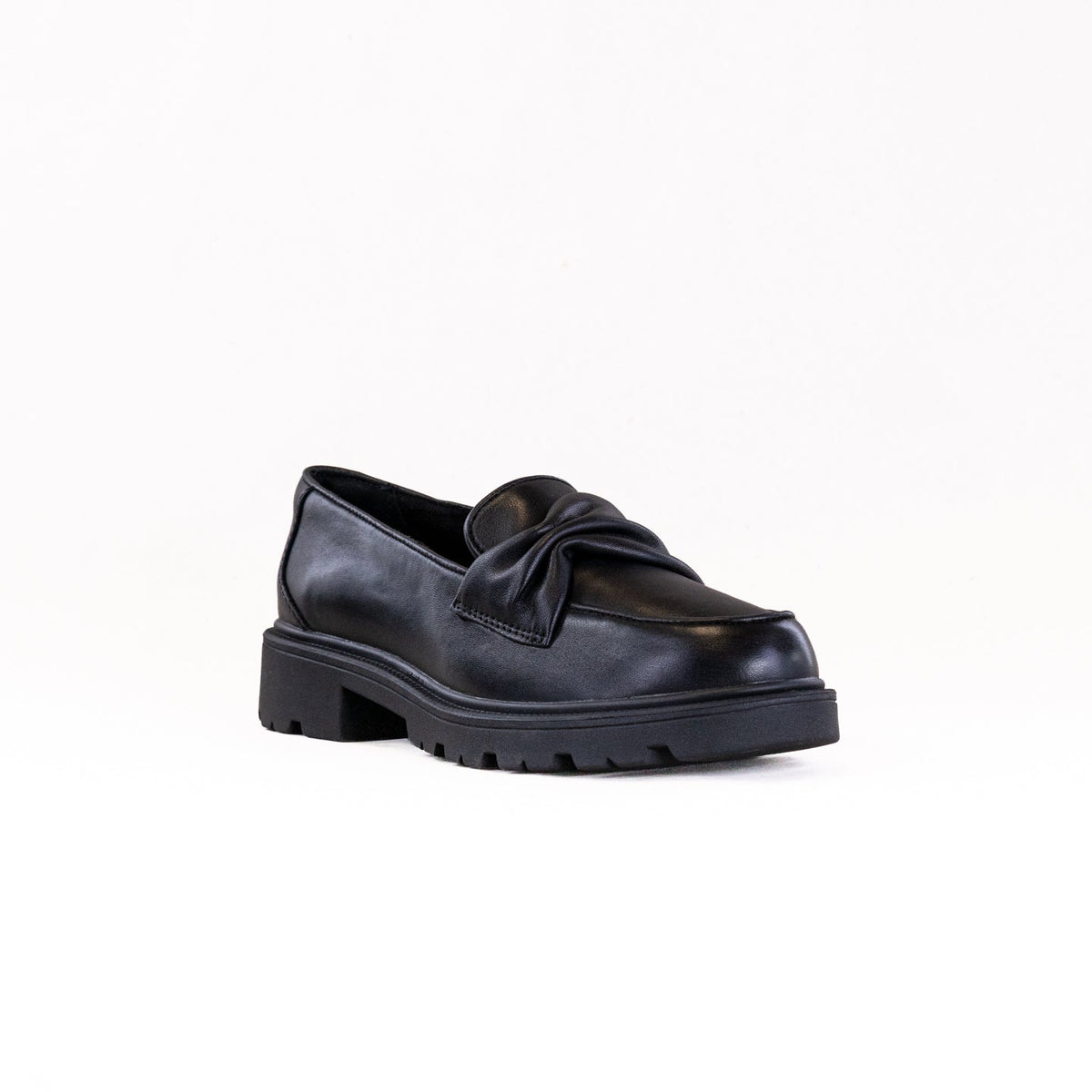 Clarks Women's Code L Edge Loafer - Black Leather (26320203) - view 2